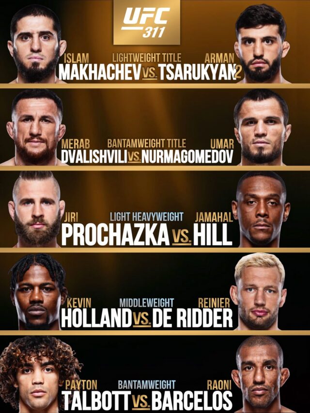 UFC 311 Fight Card