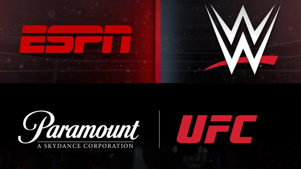 ESPN with WWE and Paramount with UFC