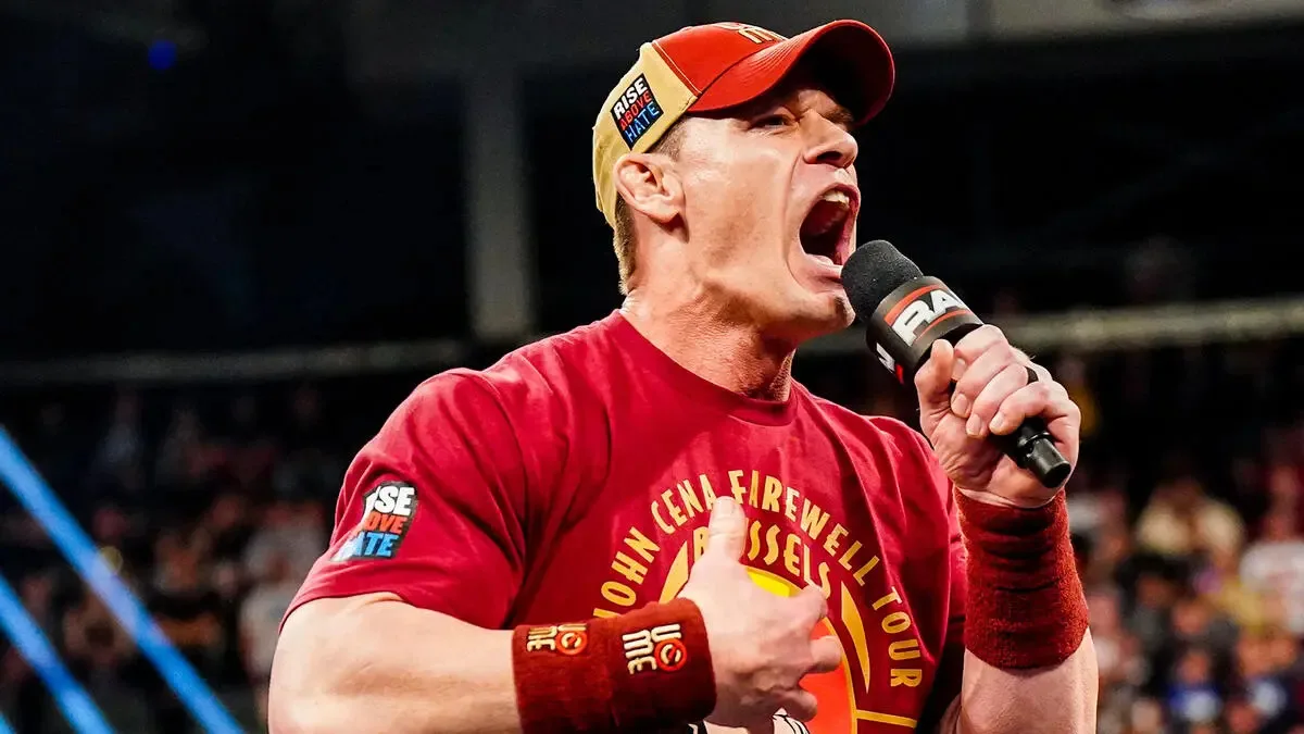 John Cena WWE Raw March 17, 2025 shout