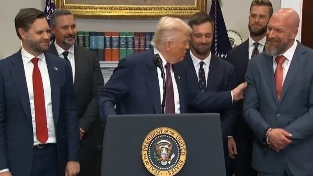 POTUS Donald Trump and WWE's Triple H