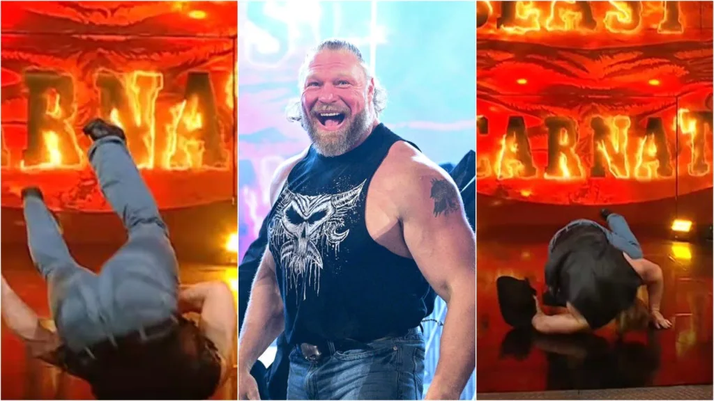 Brock Lesnar slip up on Monday Night RAW